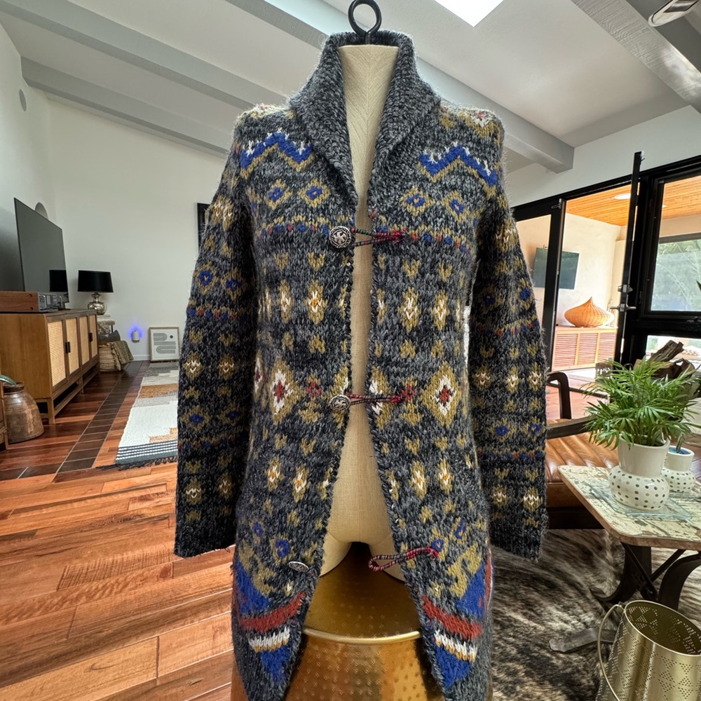 Free People Tiger Motif Cardigan